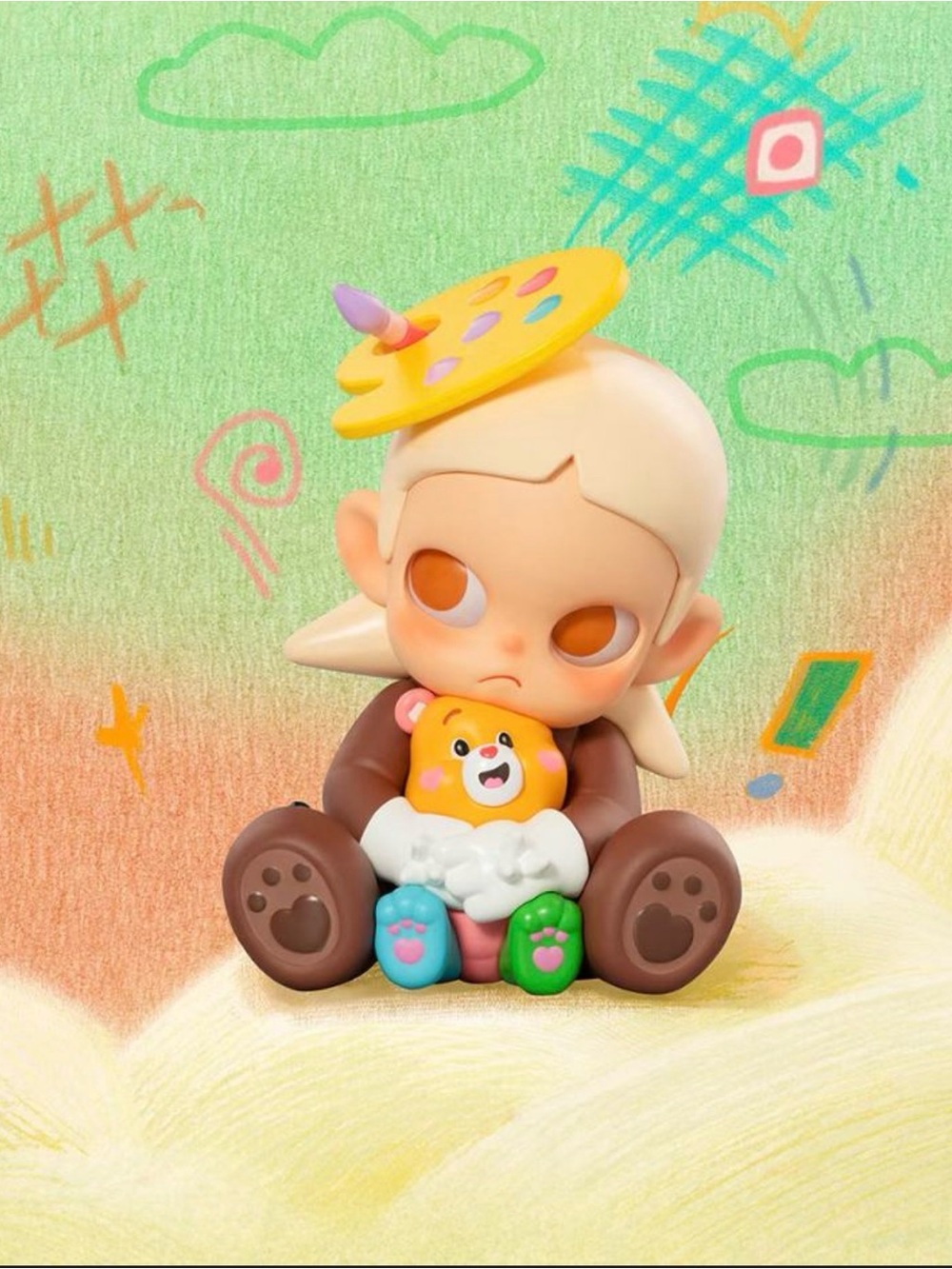 Zsiga From “ Zsiga X Care Bears “ Series Figures - “Work out heart Bear”